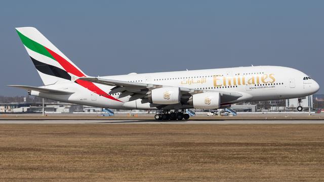 A6-EEL:Airbus A380-800:Emirates Airline